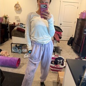Purple/gray Nike Sweatpants